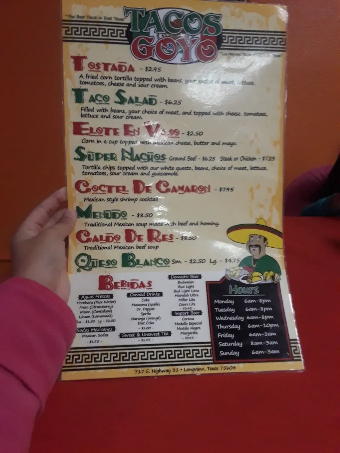 Menu 5