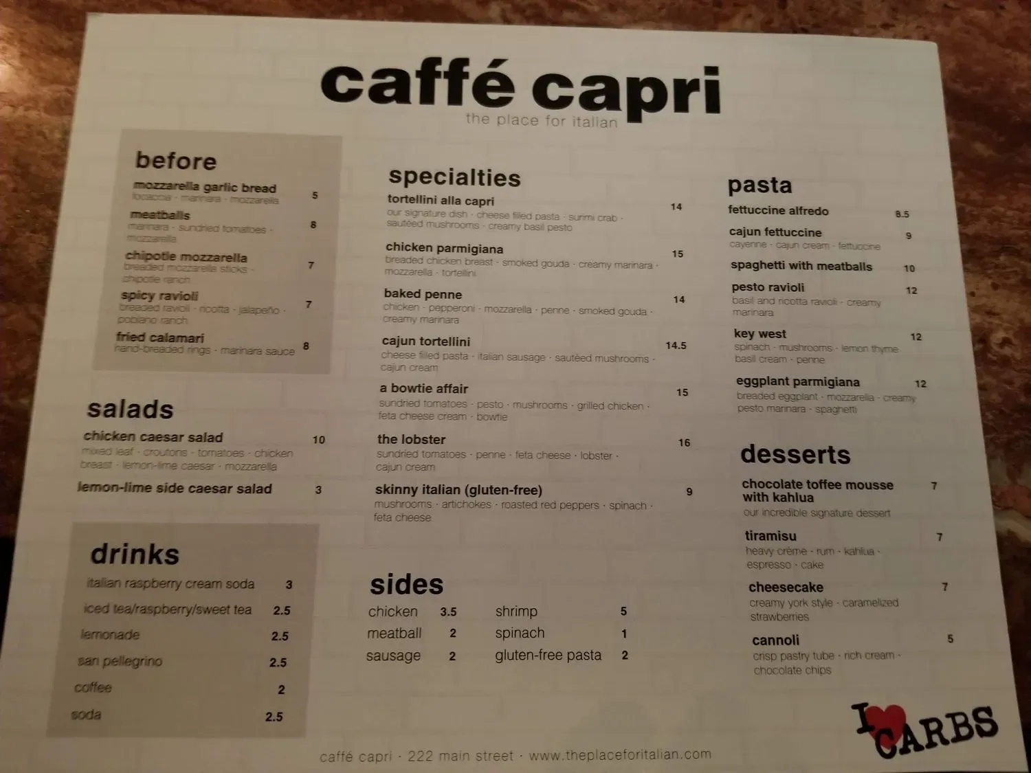 Menu 5