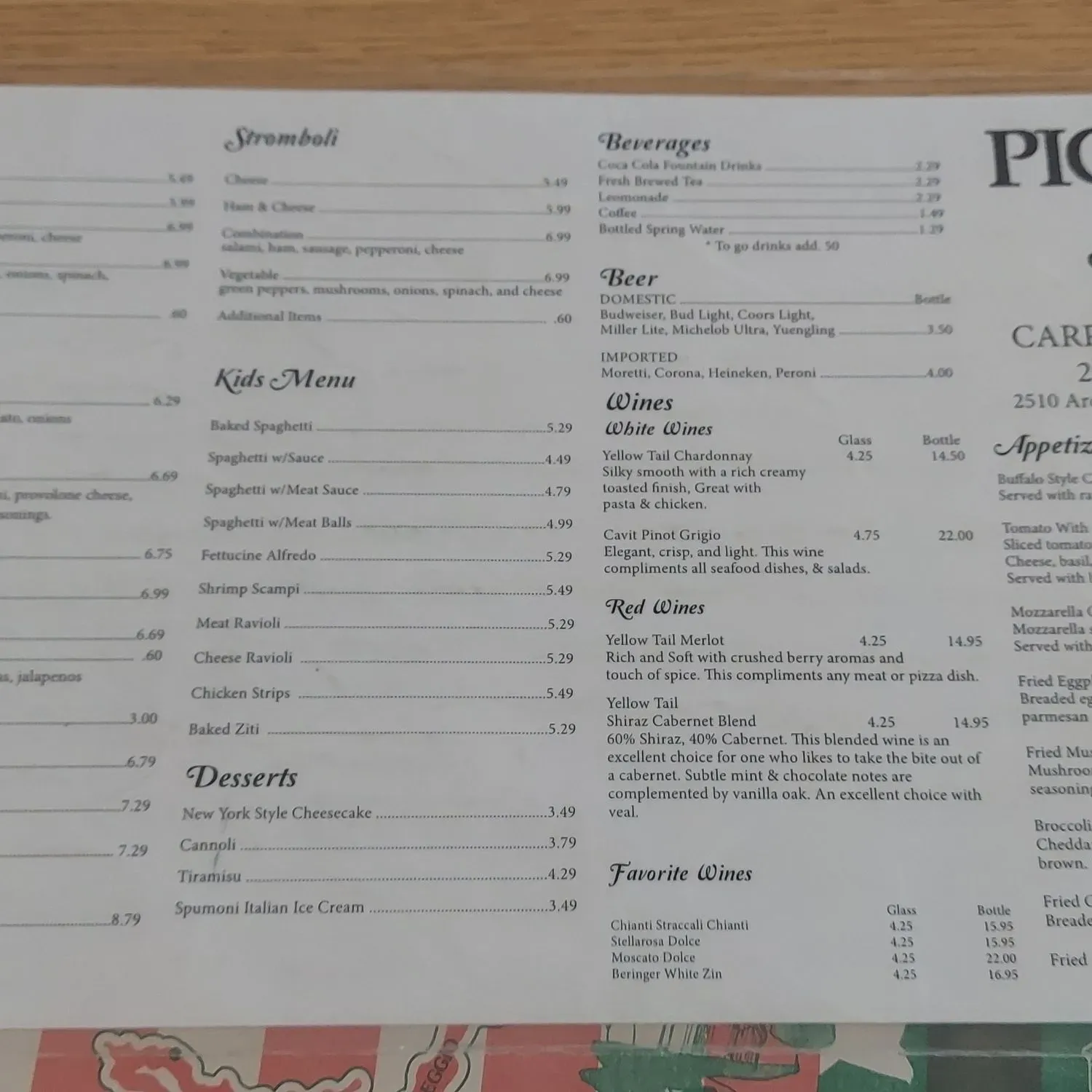 Menu 2