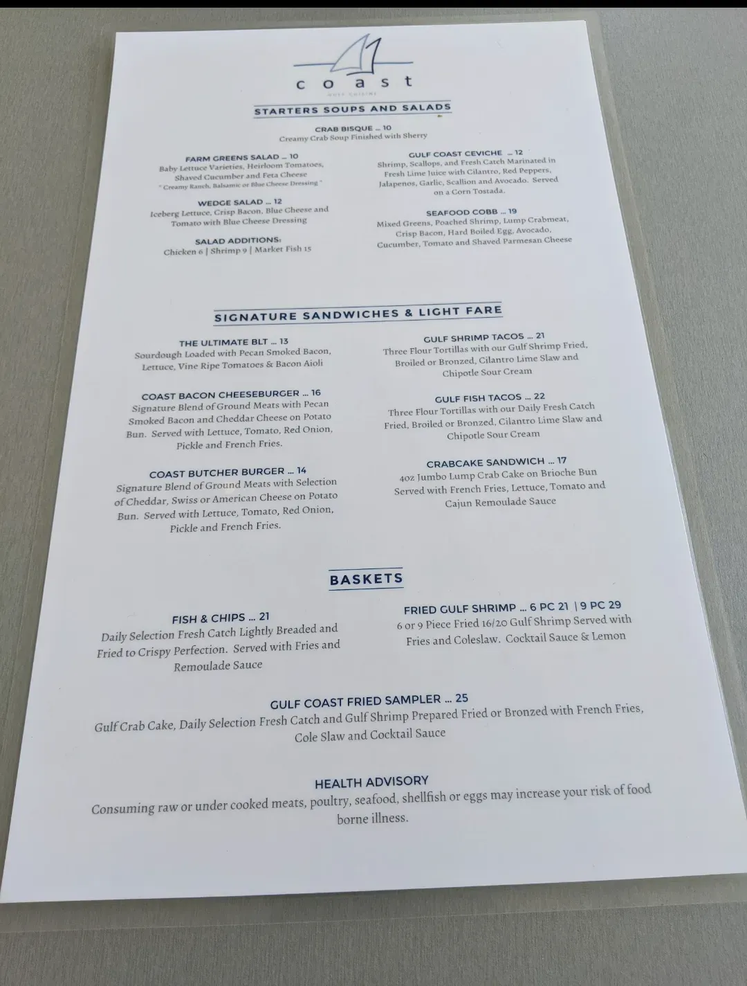 Menu 5