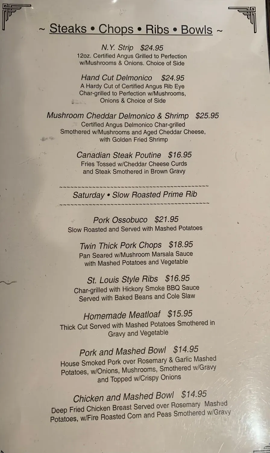 Arthur's Menu | Dolgeville, NY | Checkle