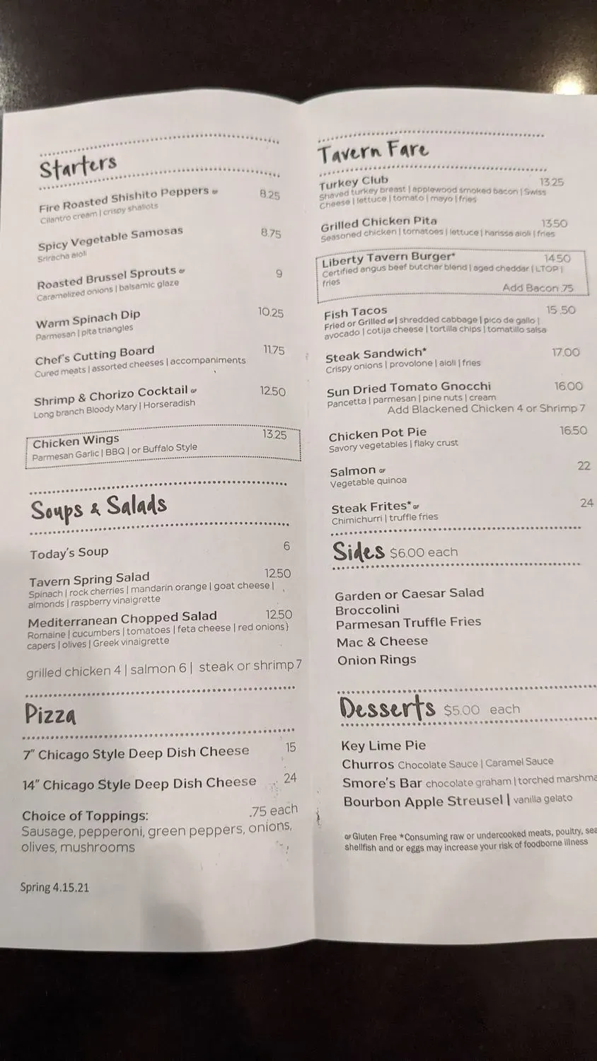 Menu 5