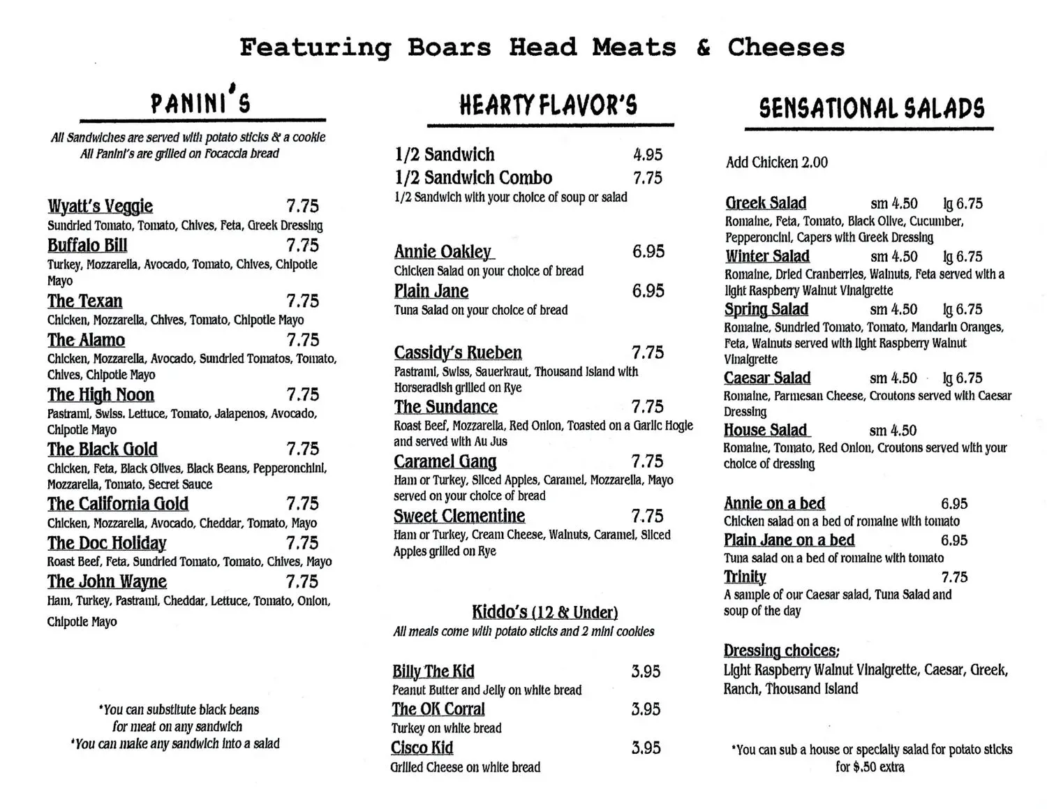 Menu 2