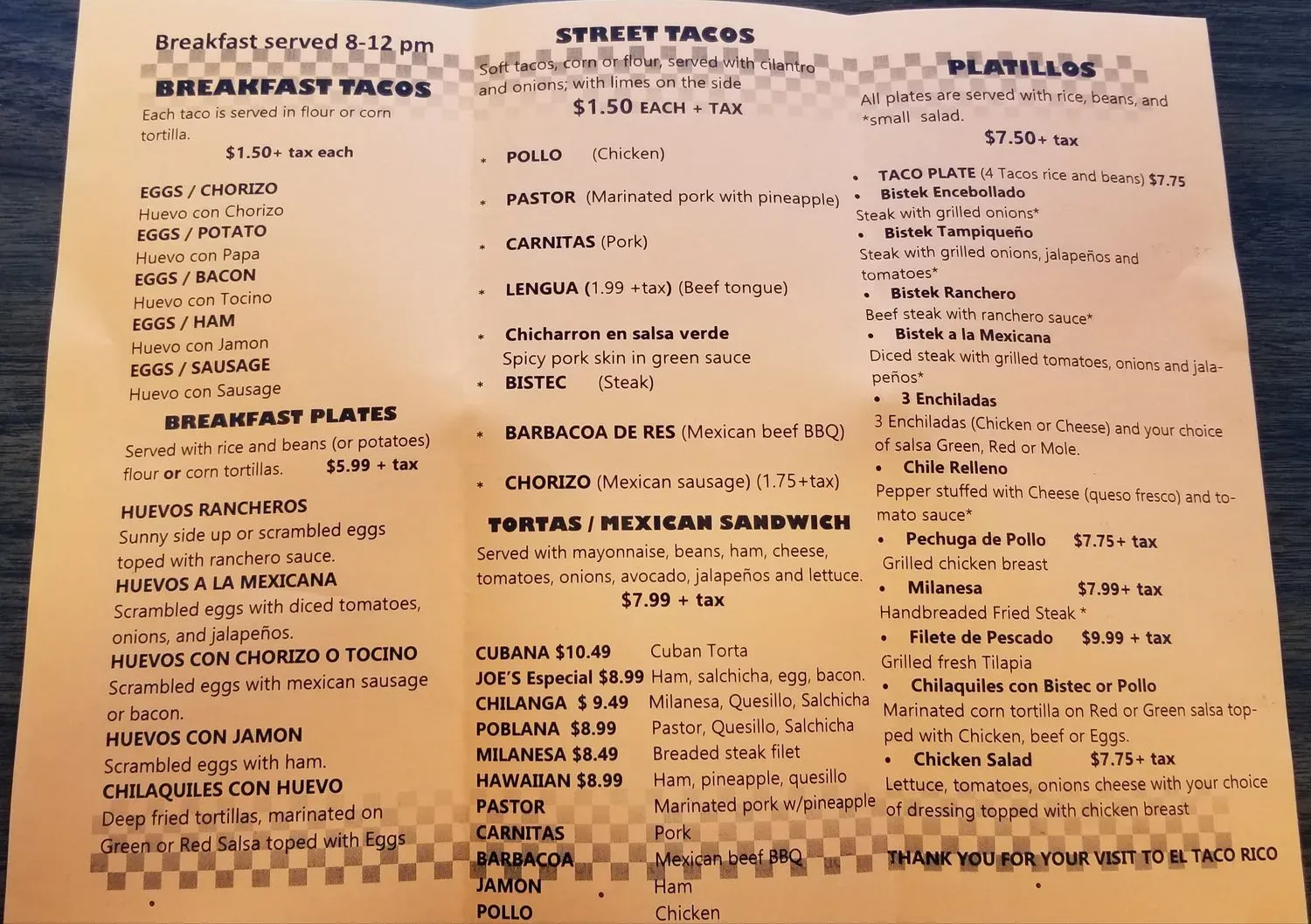 Menu 2