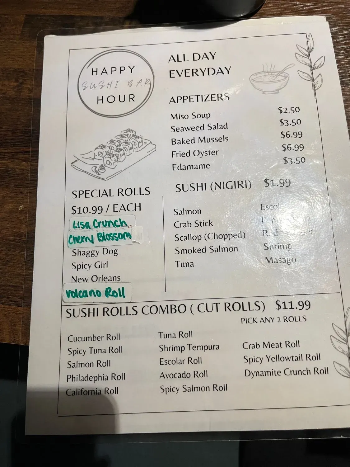 Menu 4