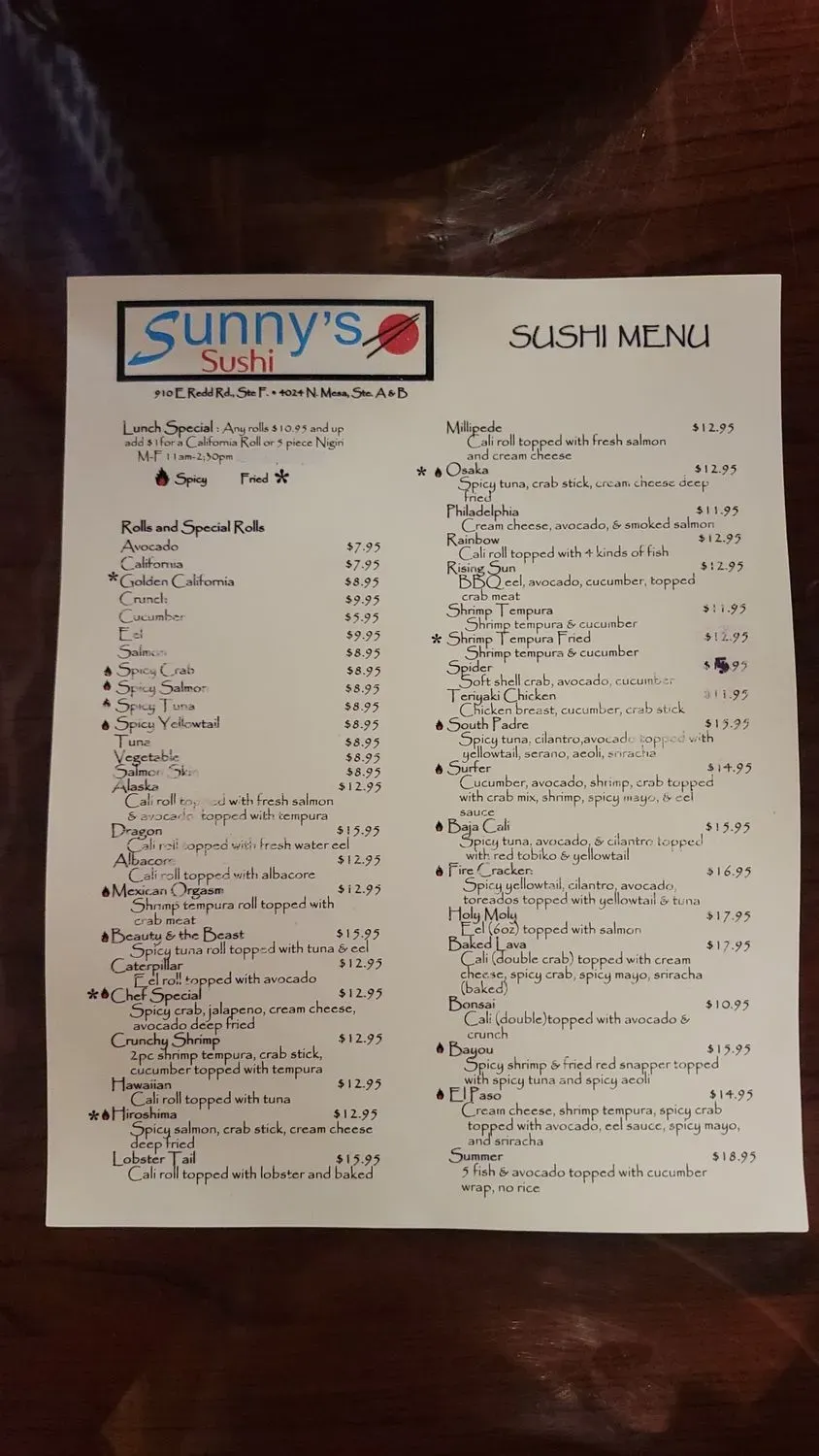 Menu 6