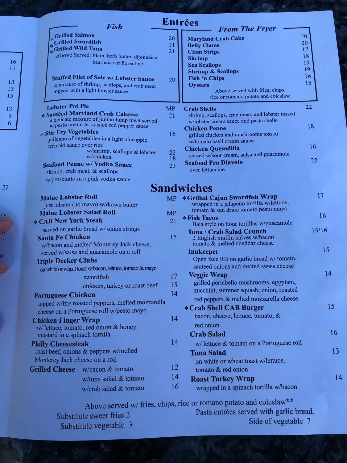 Menu 1