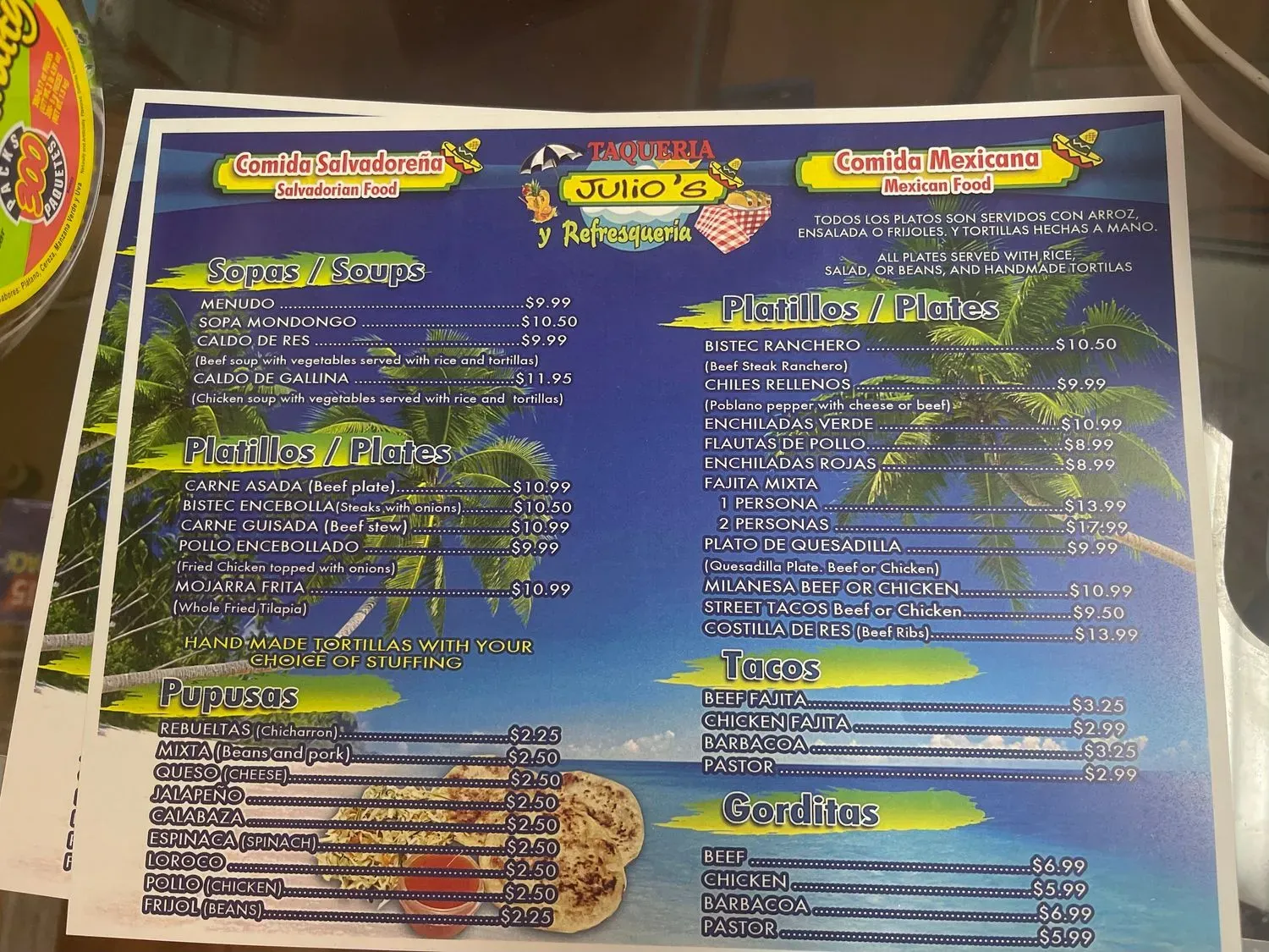 Menu 5