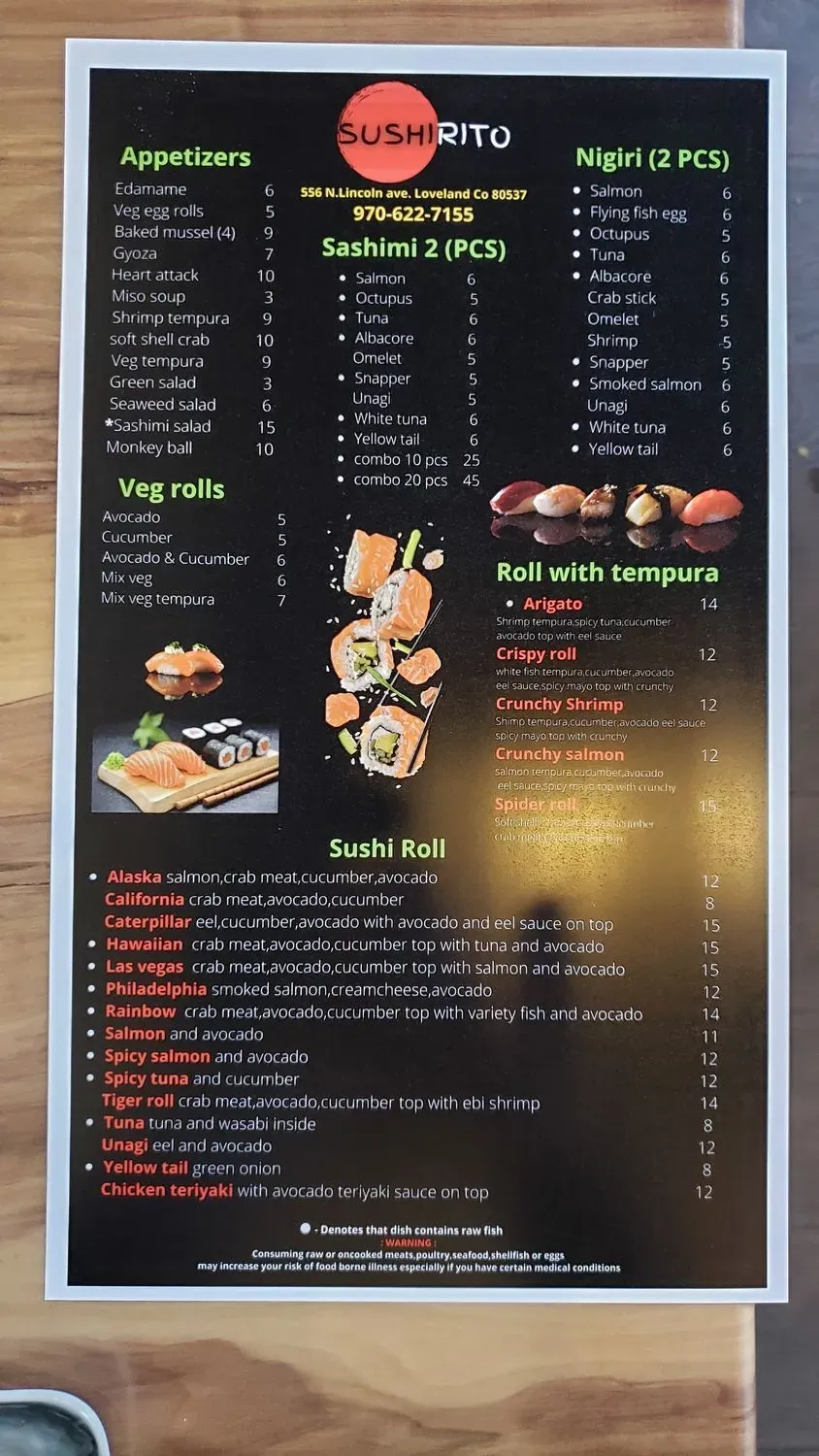 Menu 5