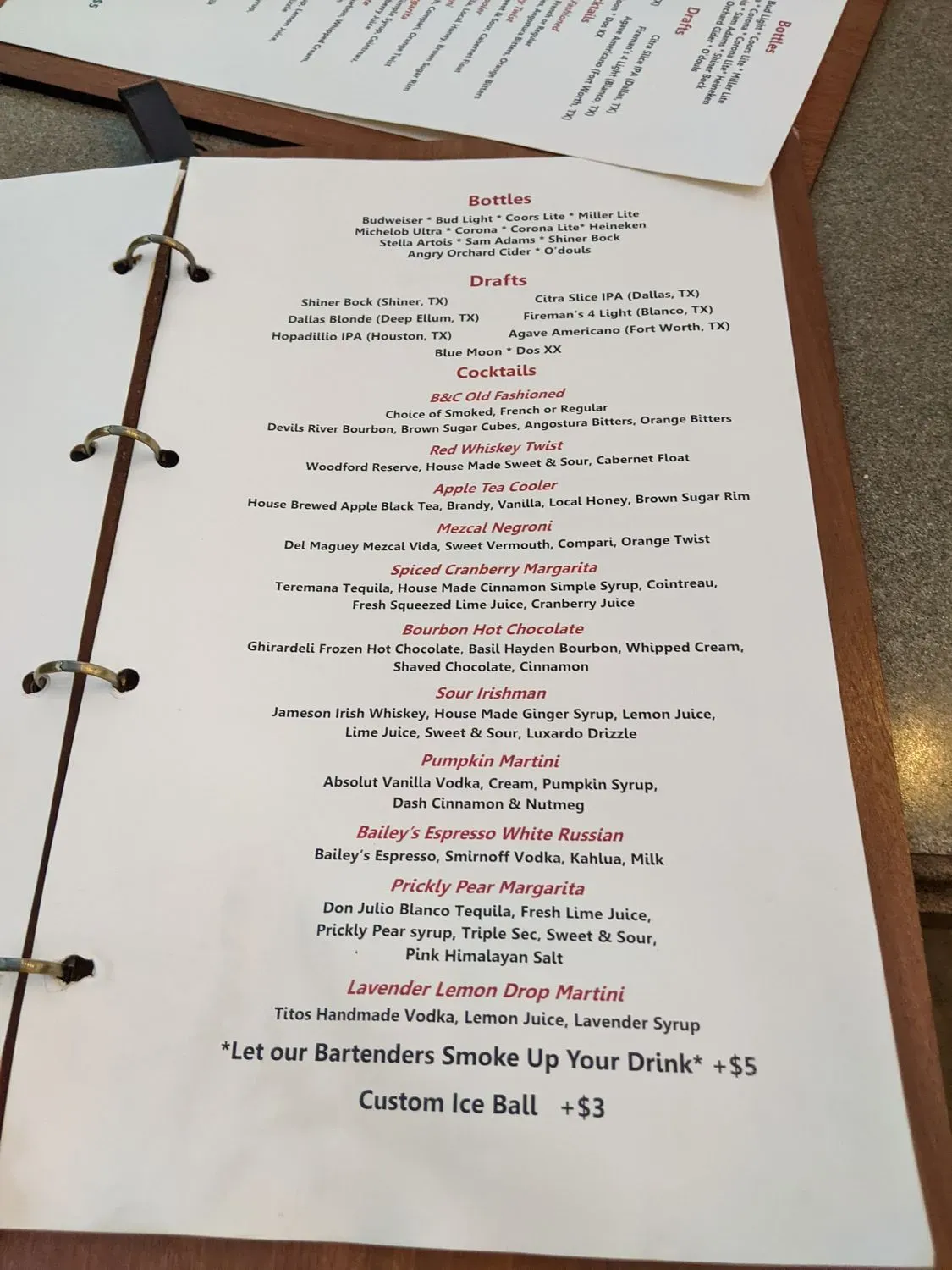 Menu 4