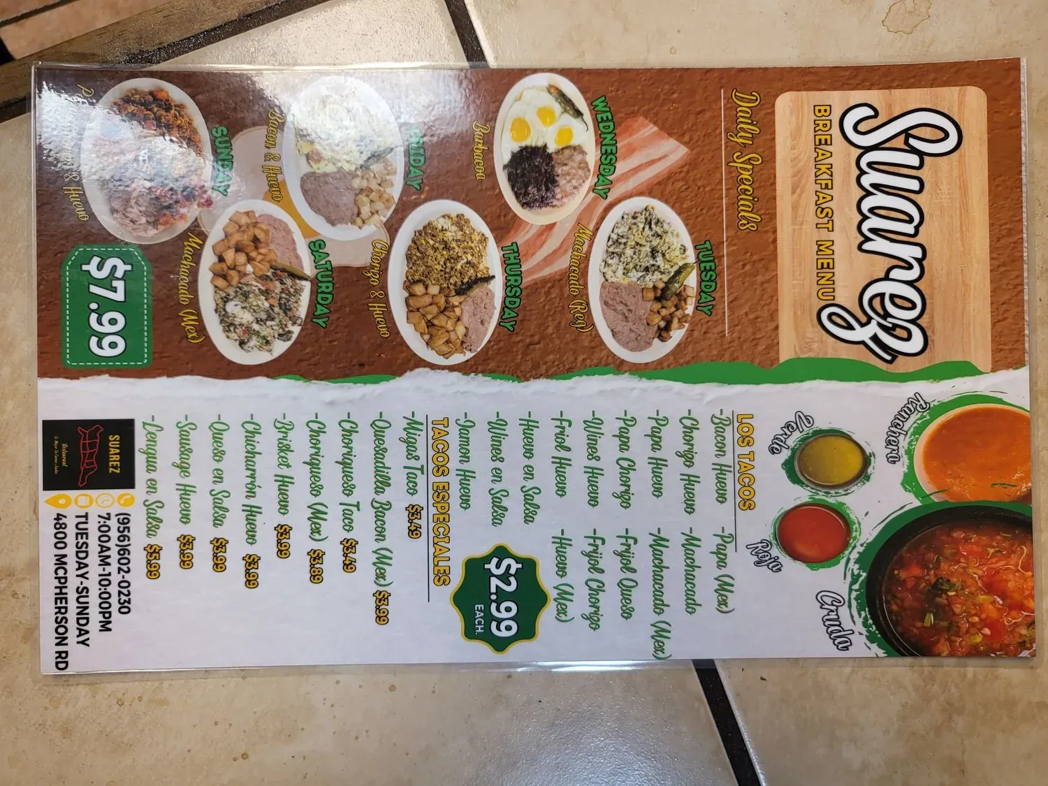 Menu 4