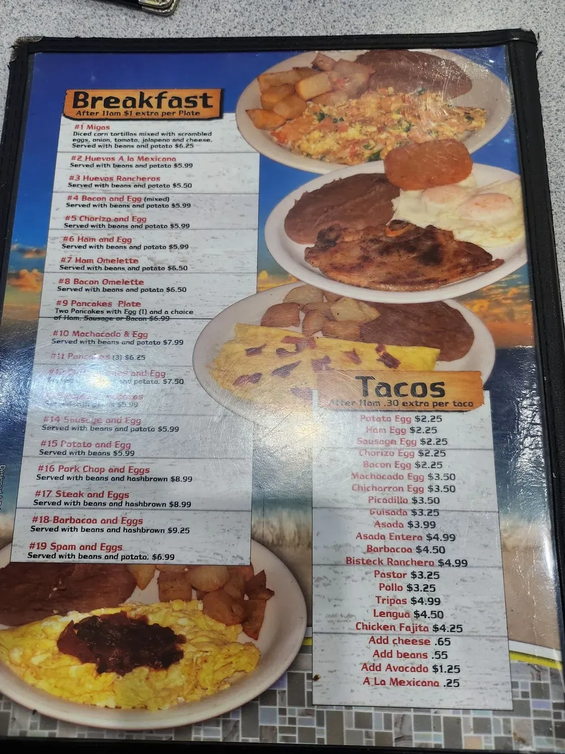 El Rinconcito Restaurant Menu - Updated November 2025
