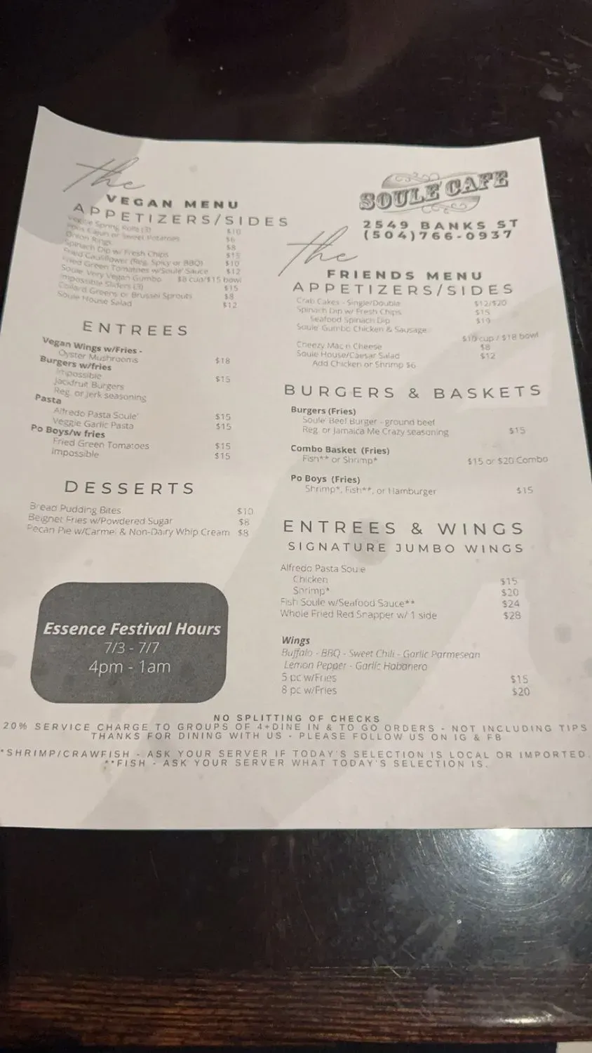 Menu 5