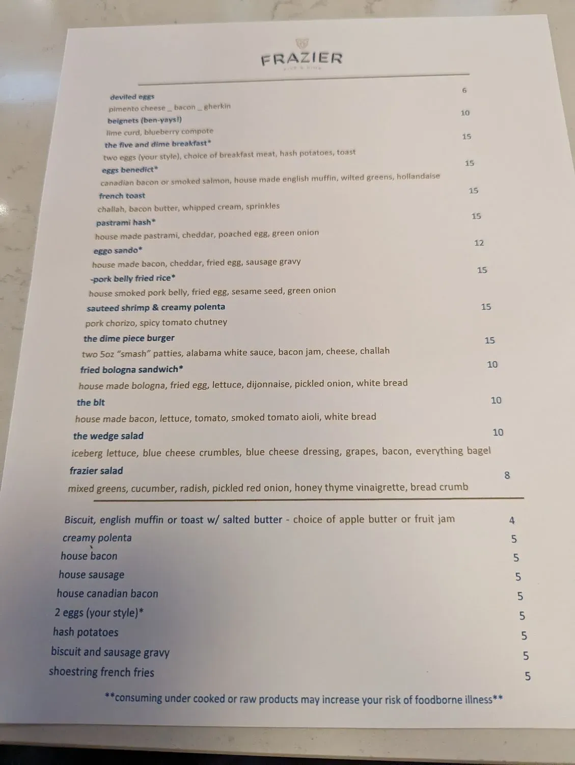 Menu 5