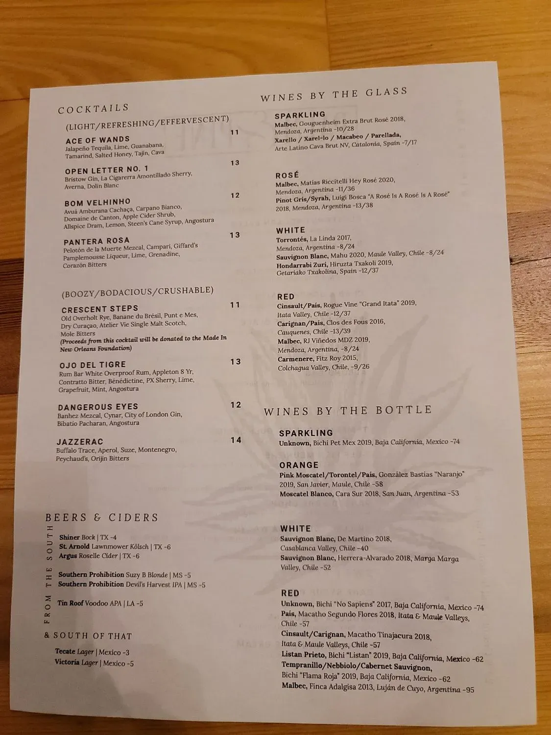 Menu 6