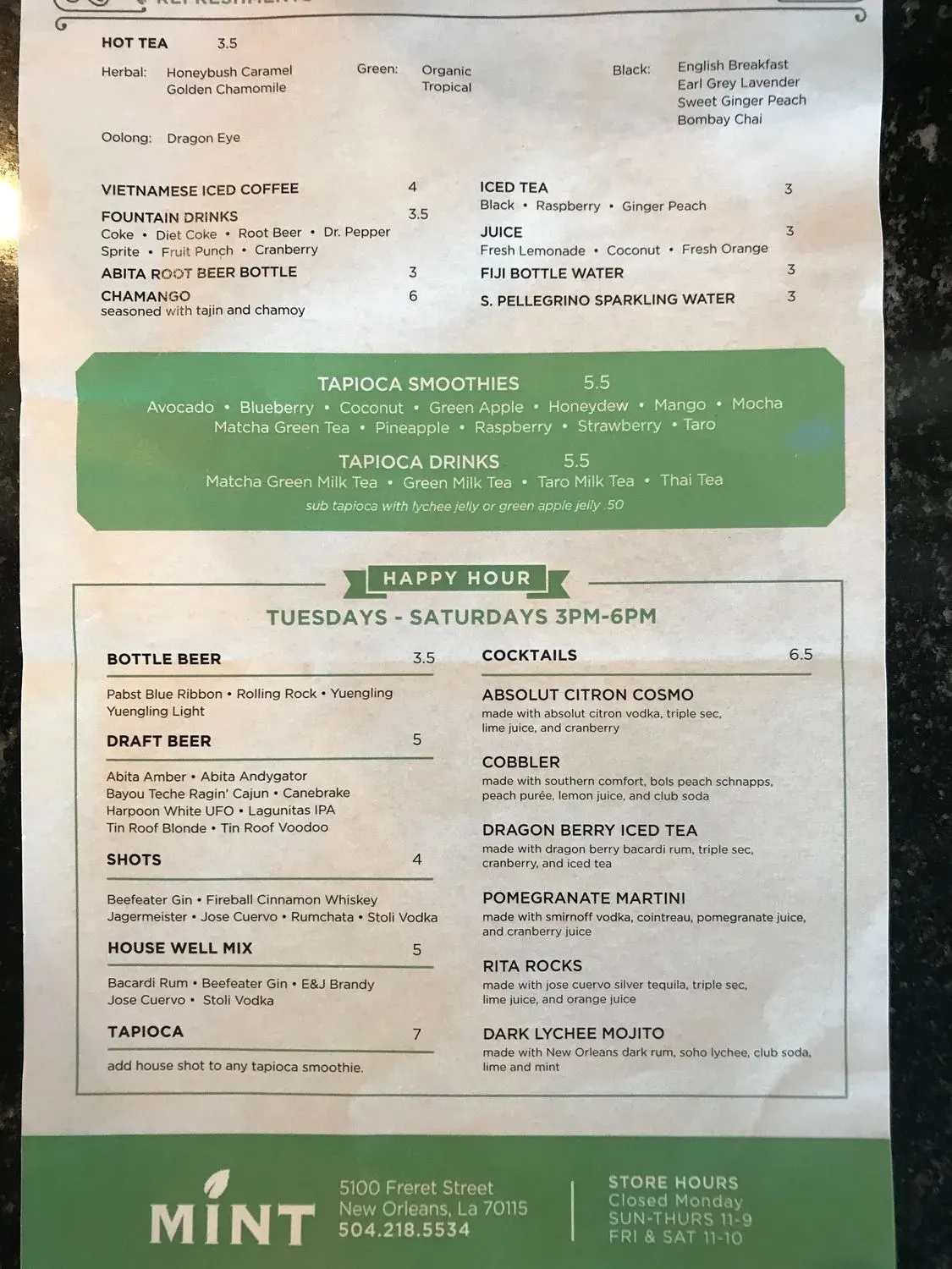 Menu 4