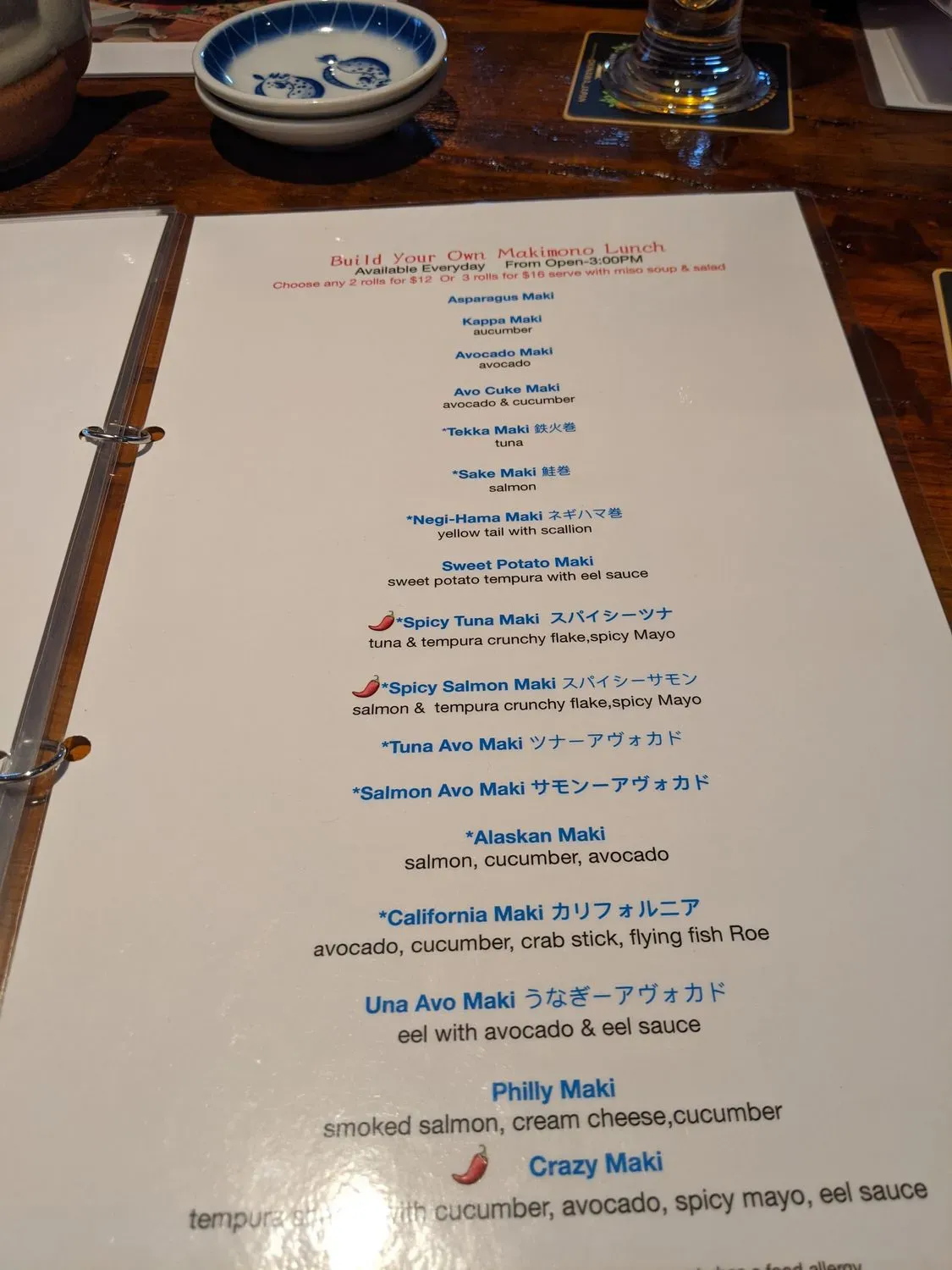 Menu 6