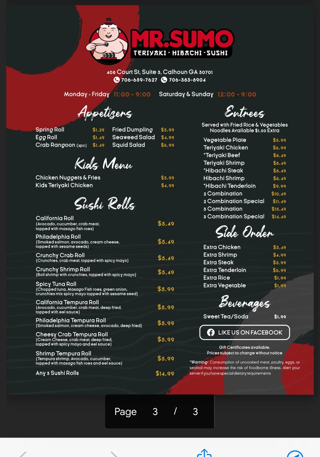 Menu 2