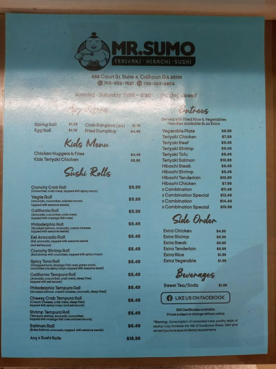 Menu 4