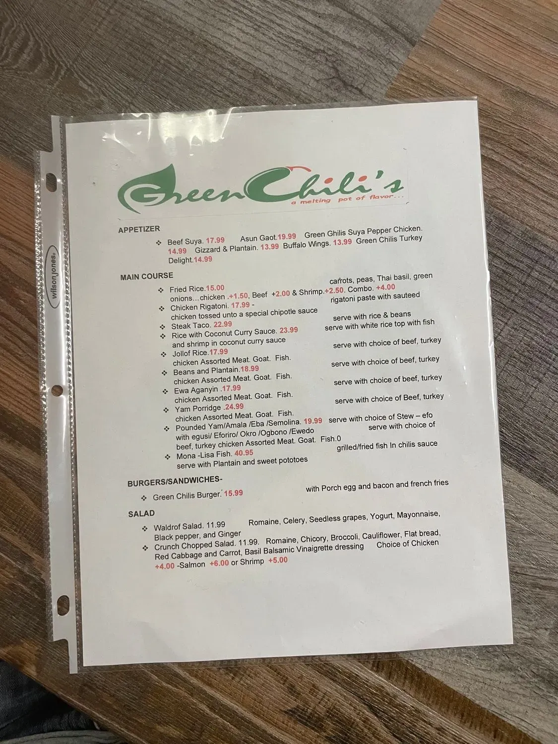 Menu 2