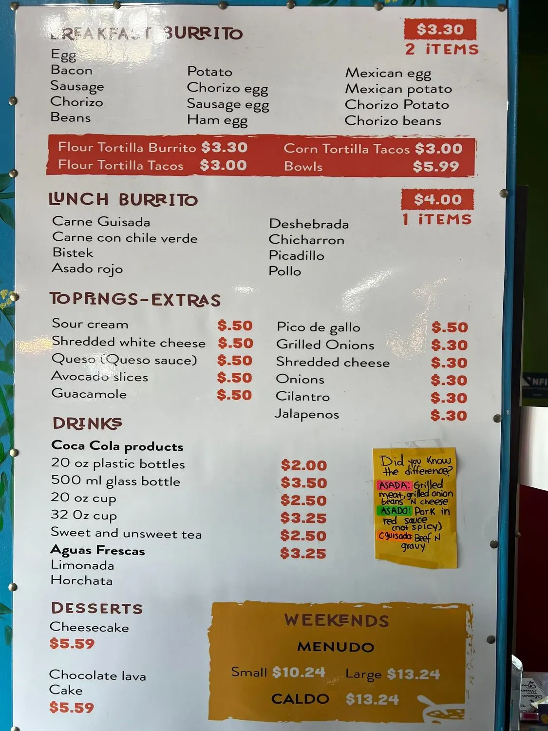 Menu 6