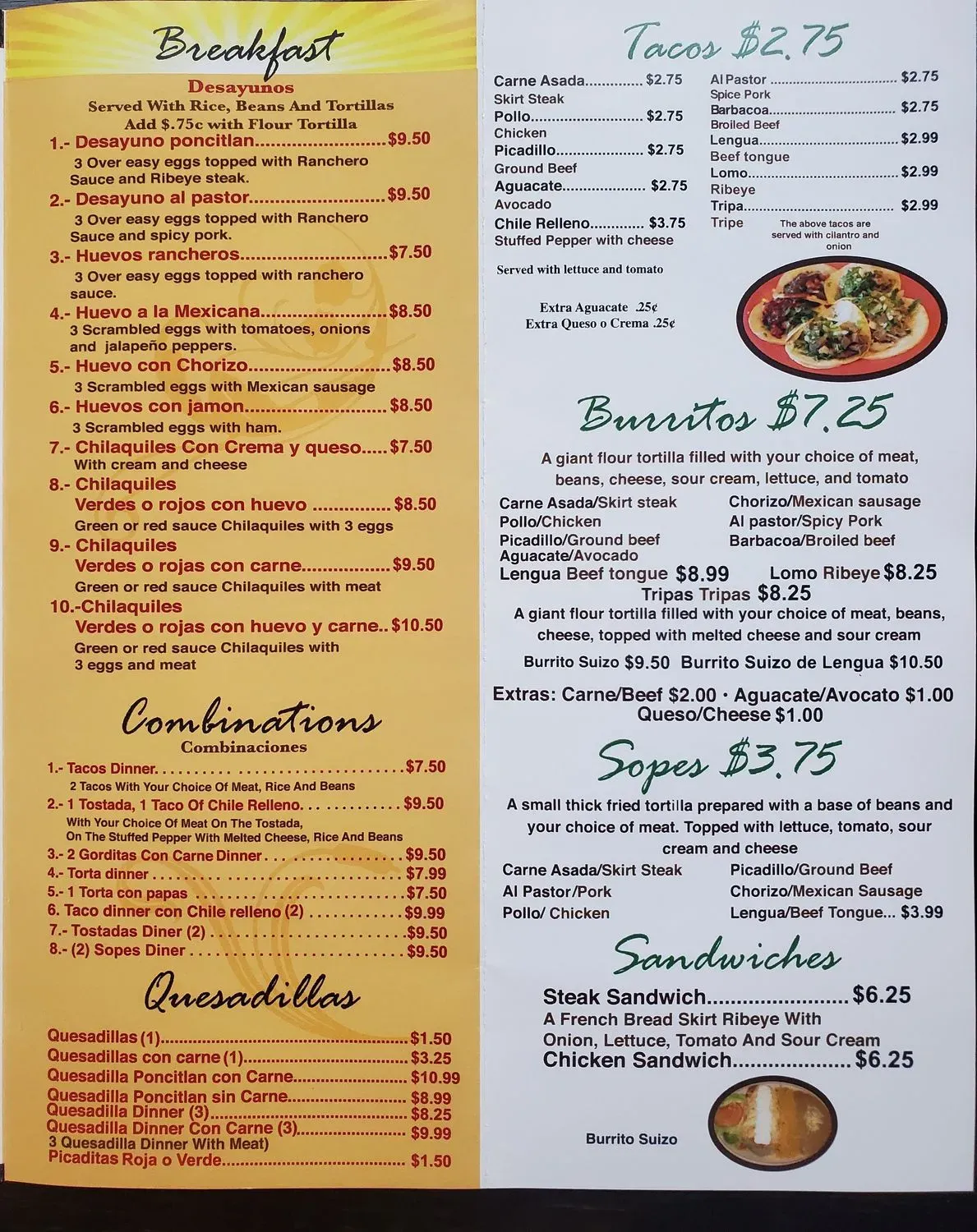 Menu 1