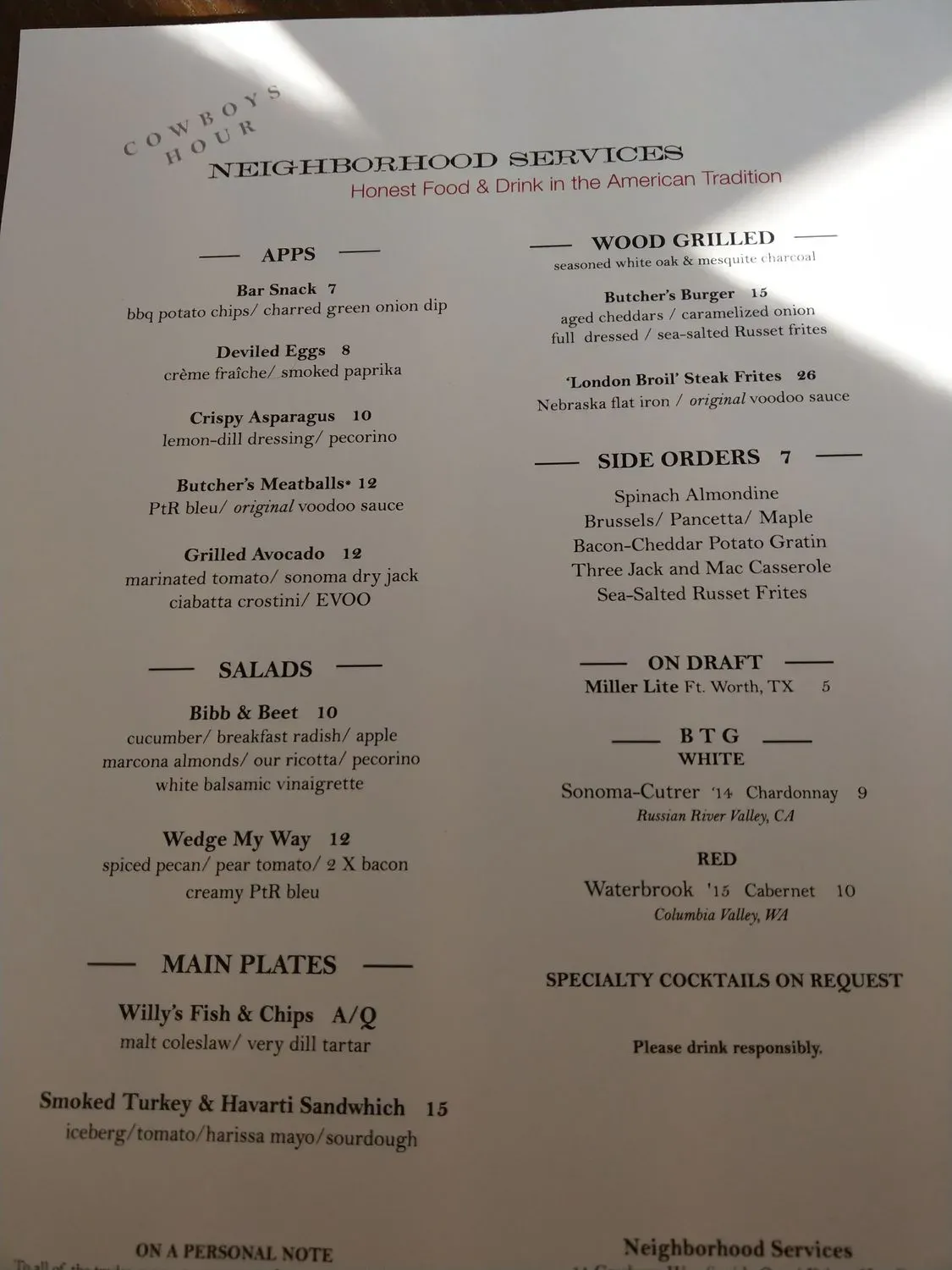 Menu 4