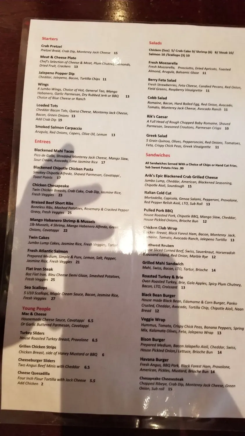 Menu 2