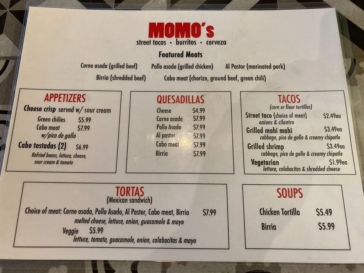 Menu 2