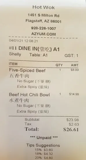 Menu 5