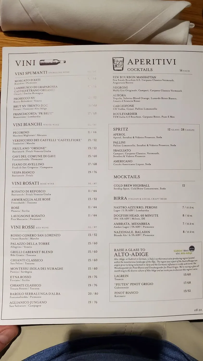 Menu 5