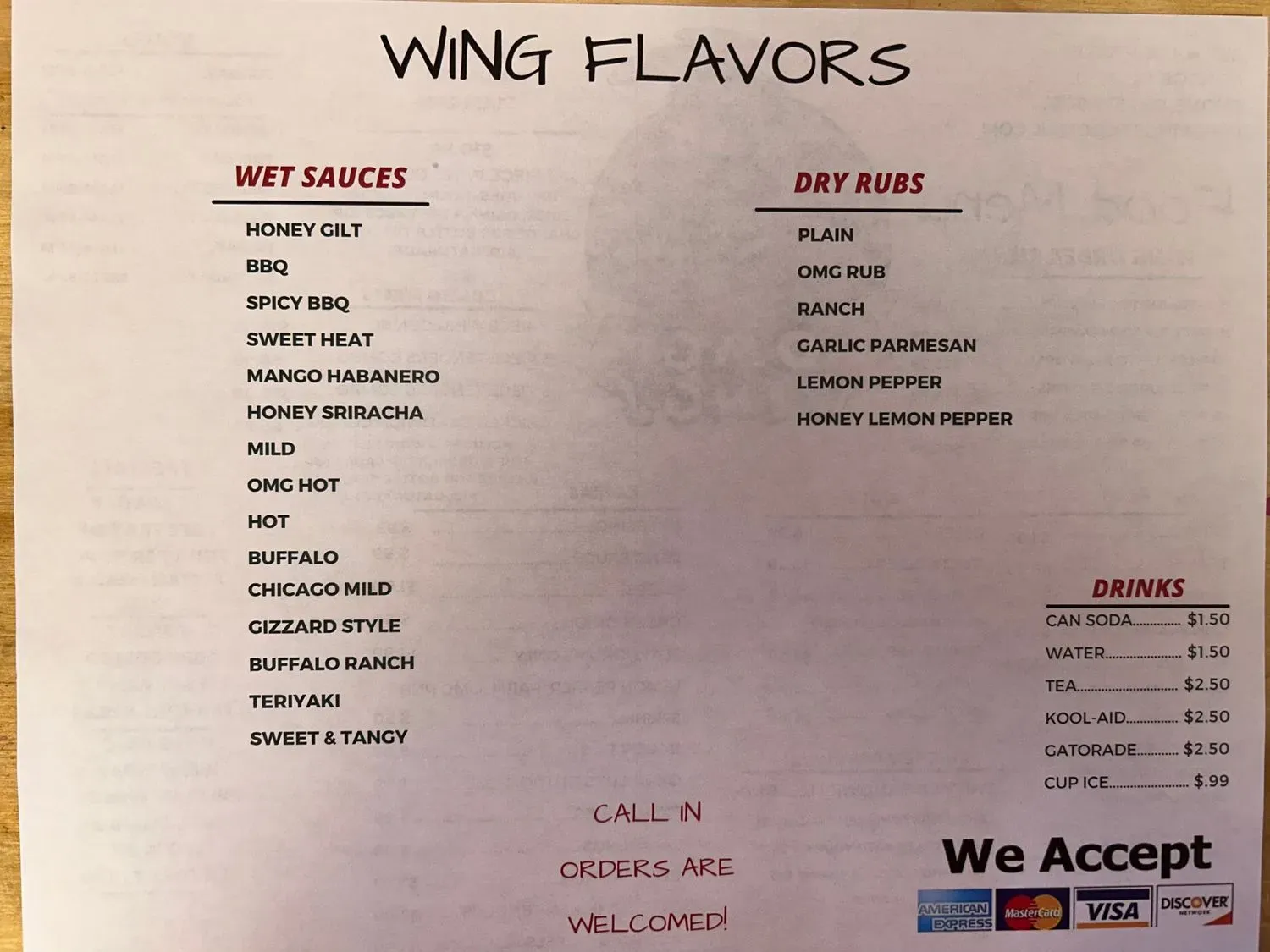 Menu 5