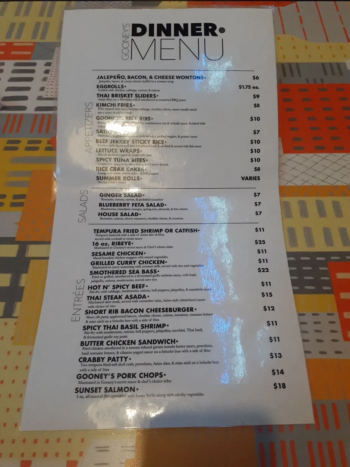 Menu 1