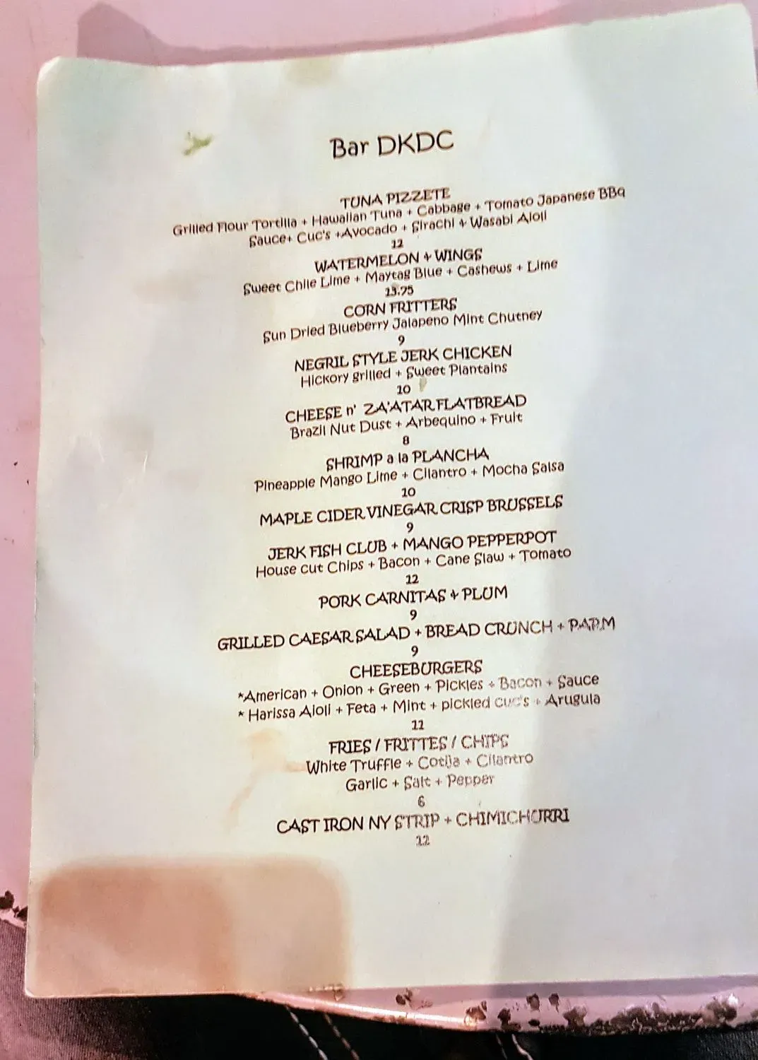 Menu 2