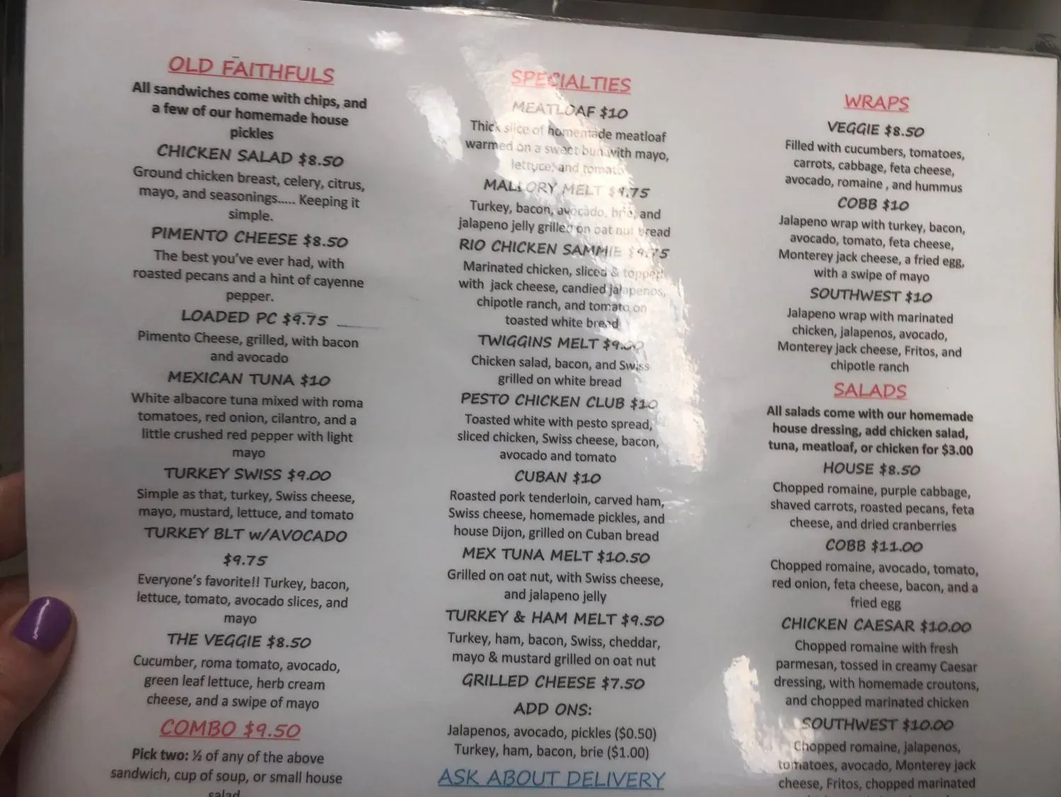 Menu 3