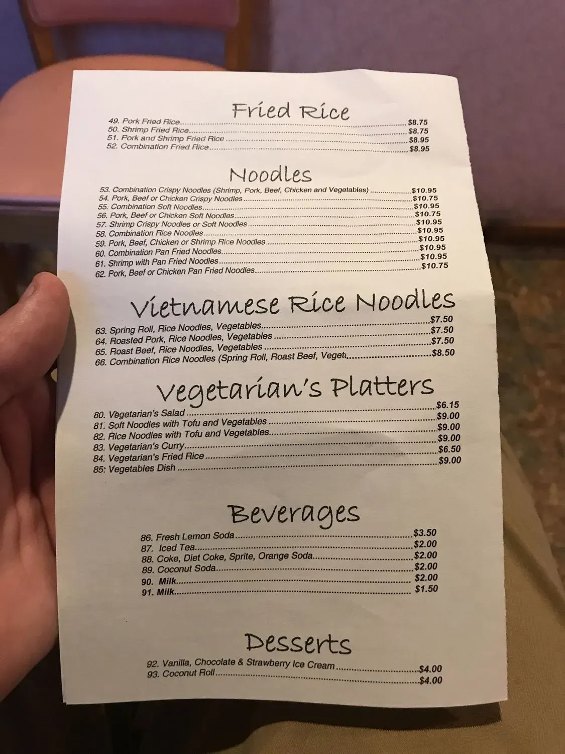 Menu 5