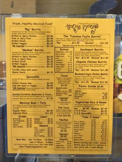 Menu 2