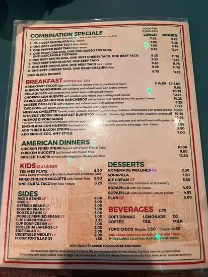 Menu 2