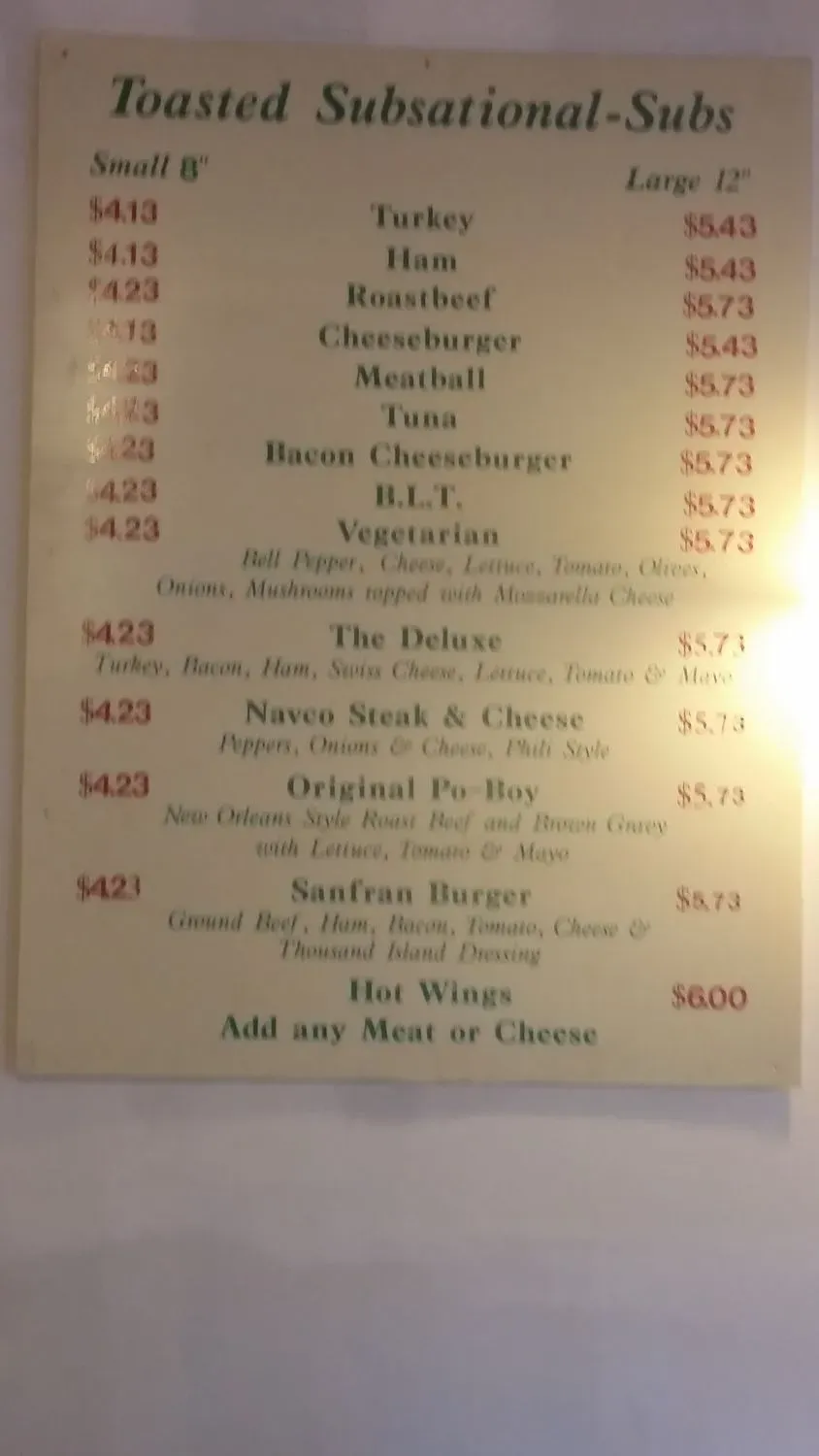 Menu 5