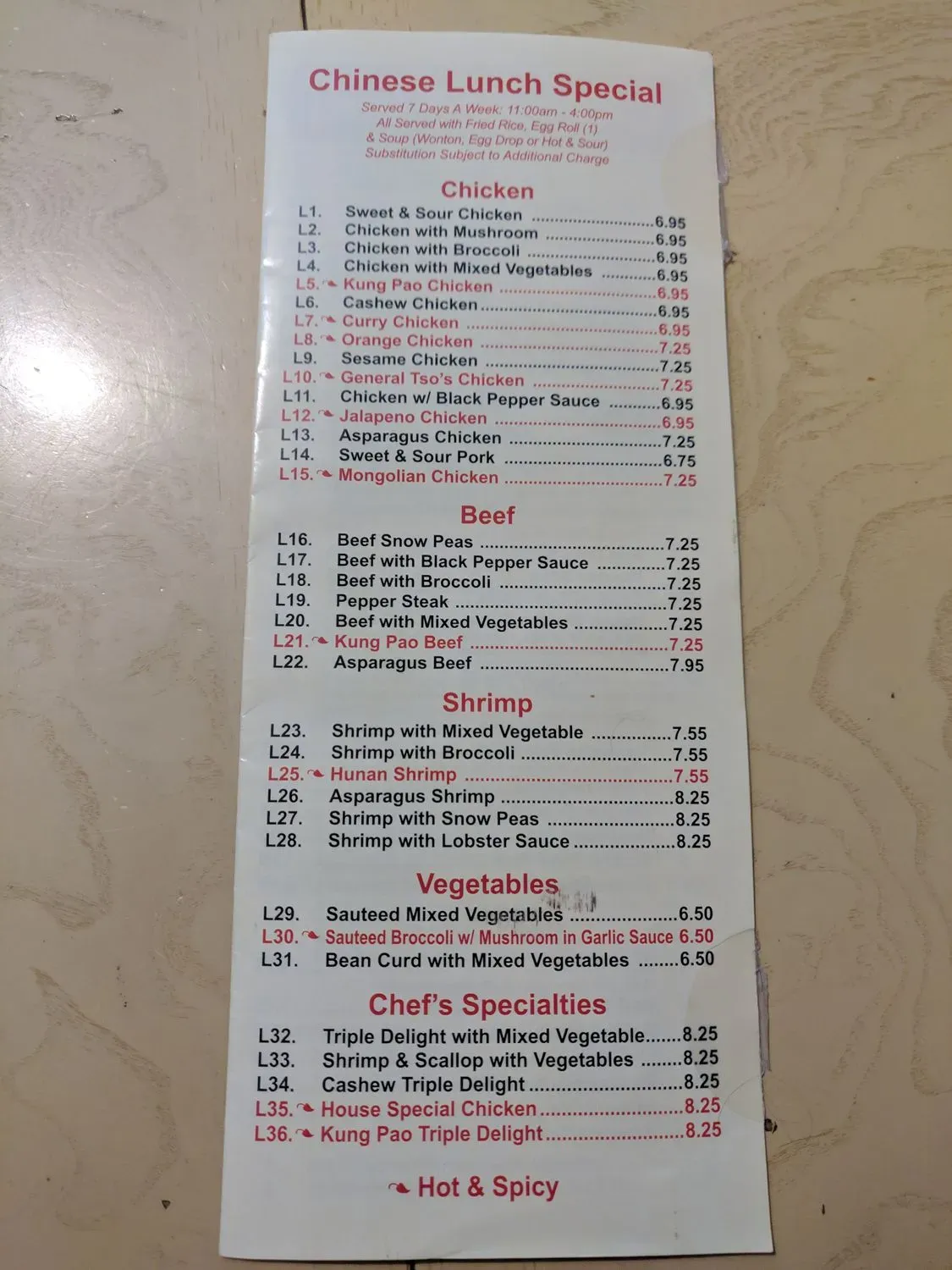 Menu 4