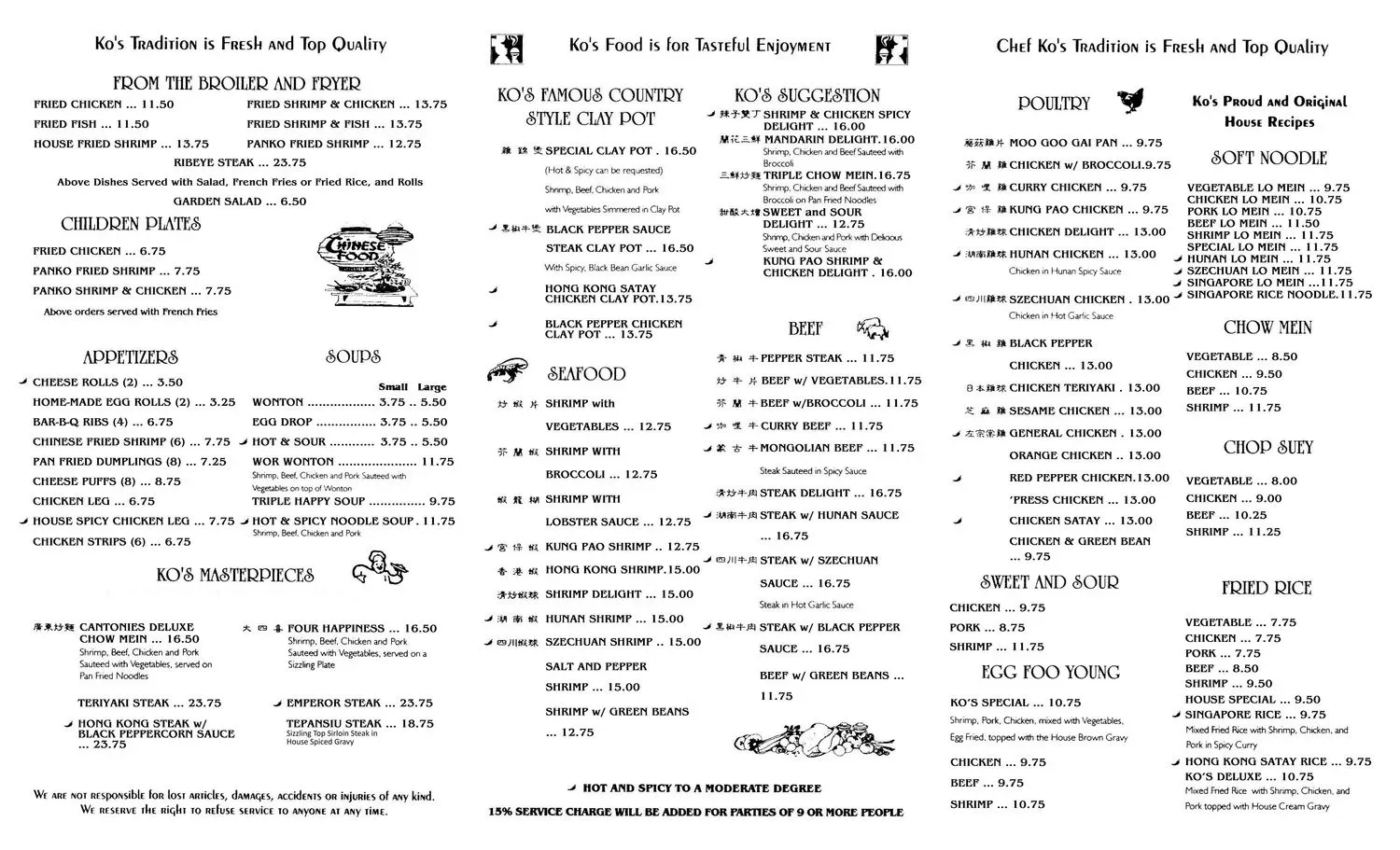 Menu 2