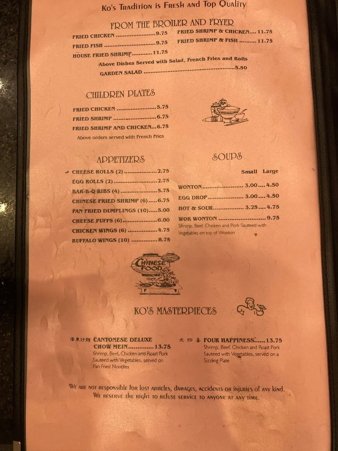 Menu 5