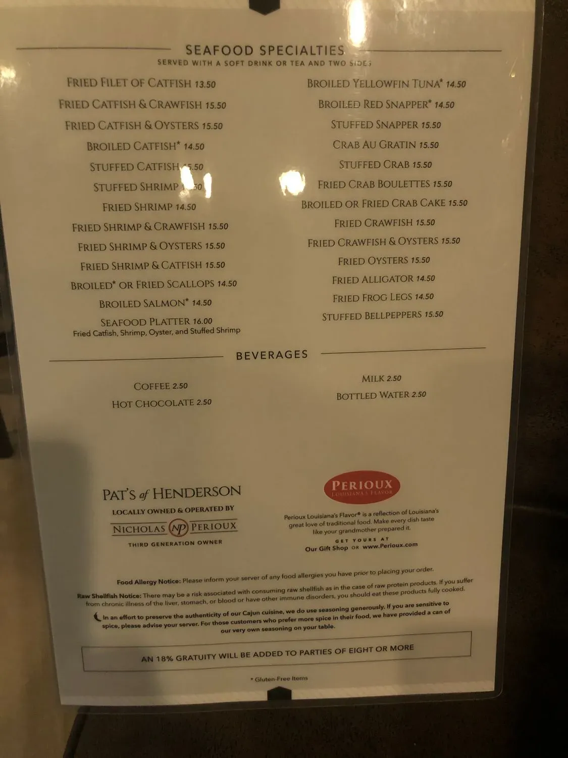 Menu 5