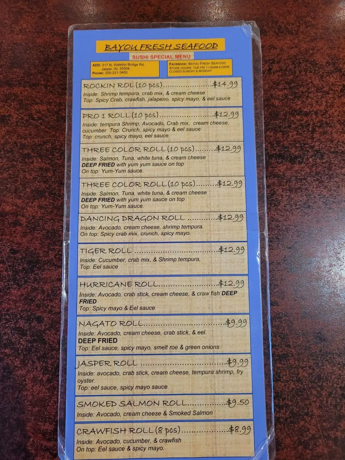 Menu 2