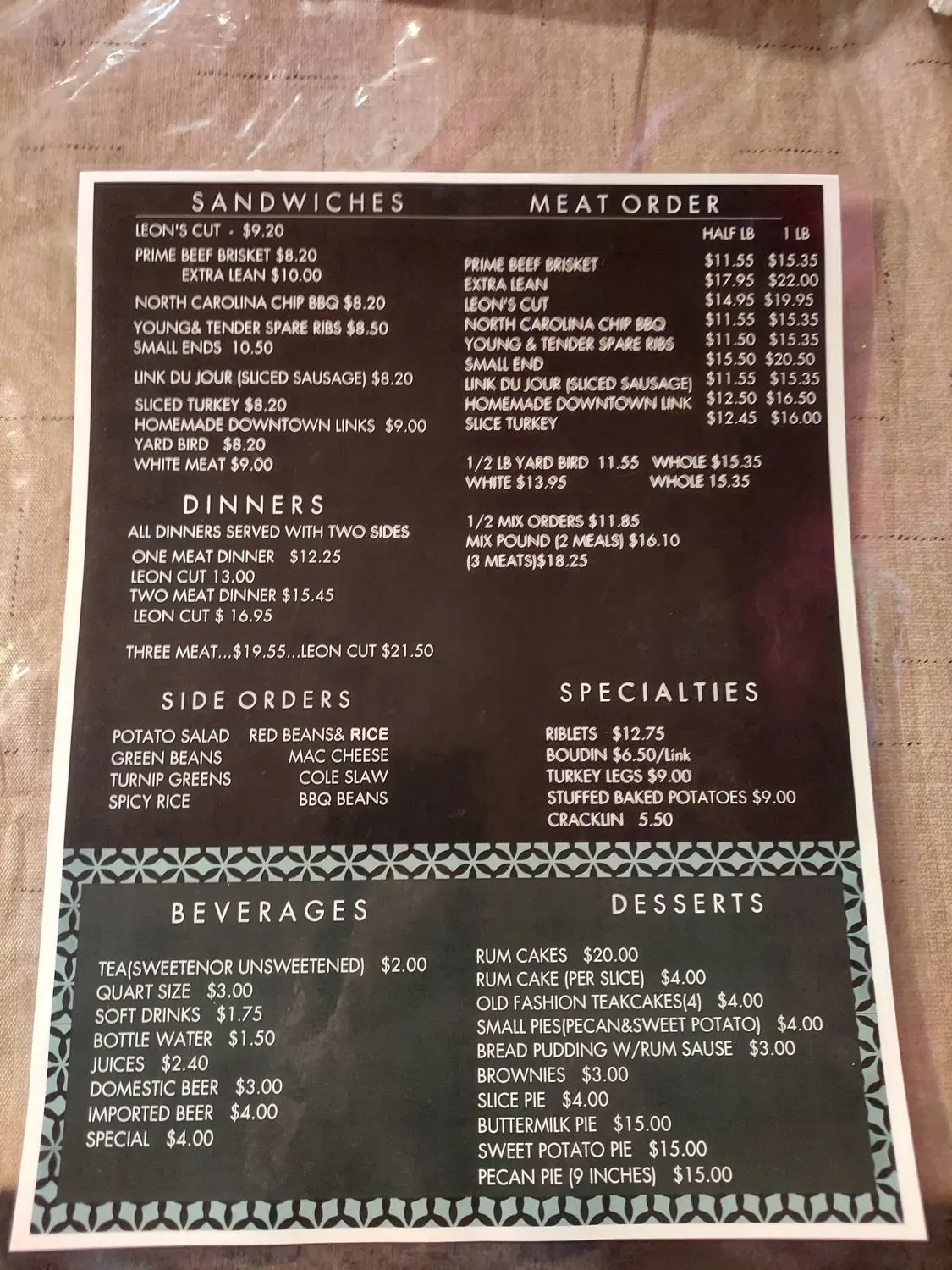 Menu 1