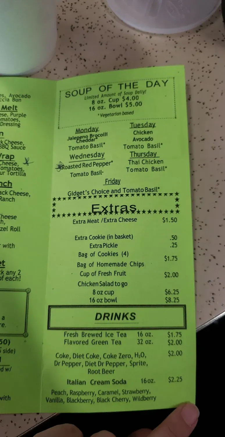 Menu 5