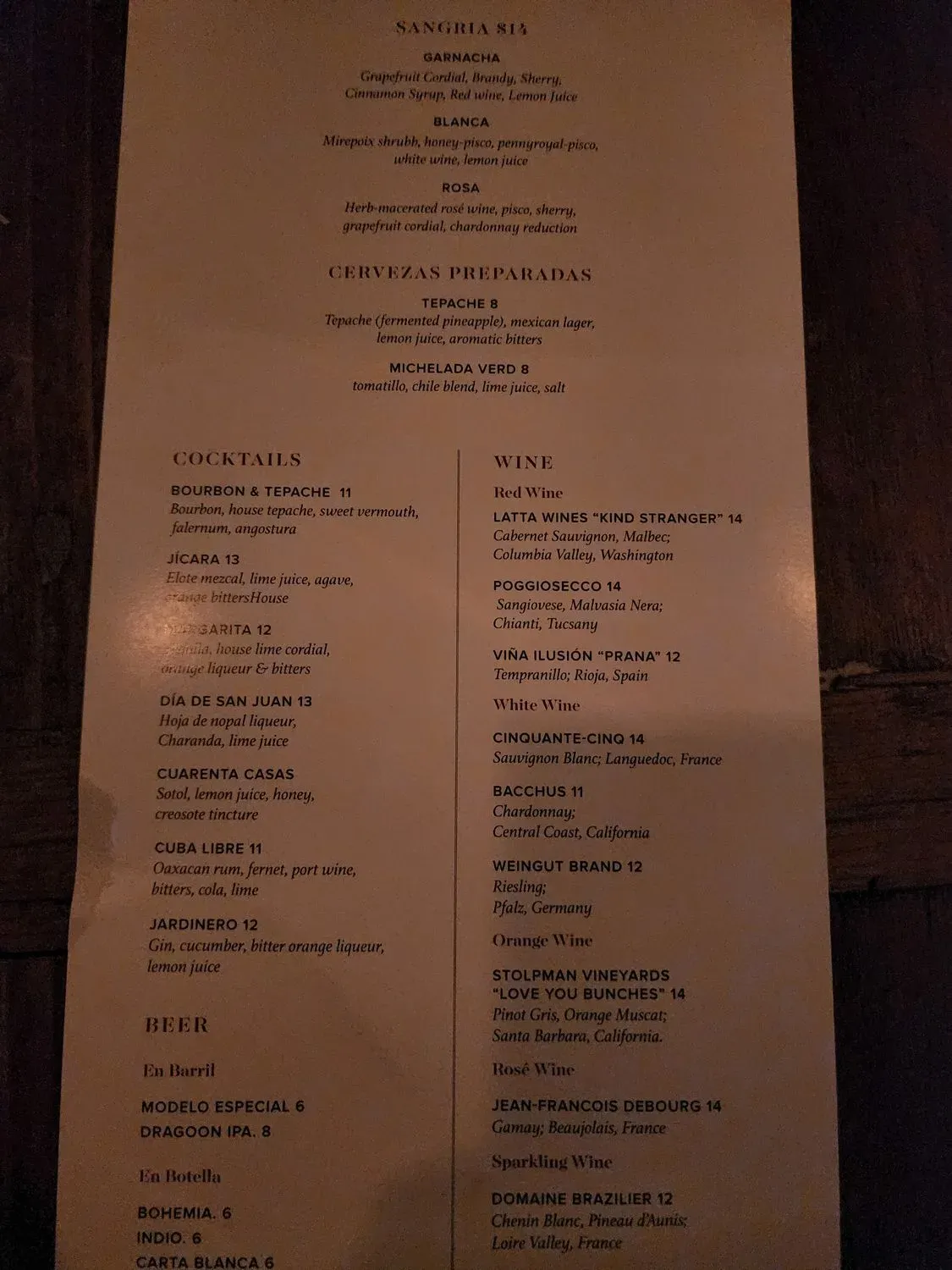 Menu 6