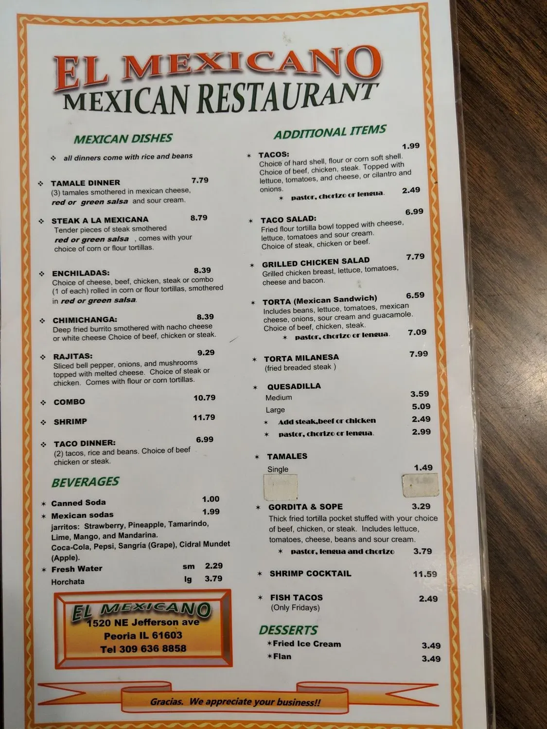 Menu 5