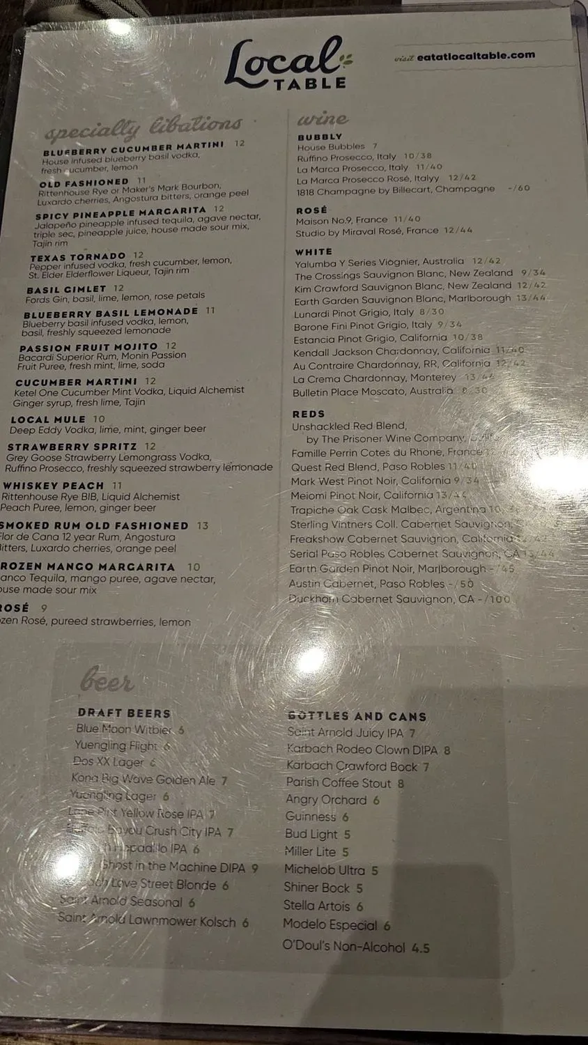 Menu 1