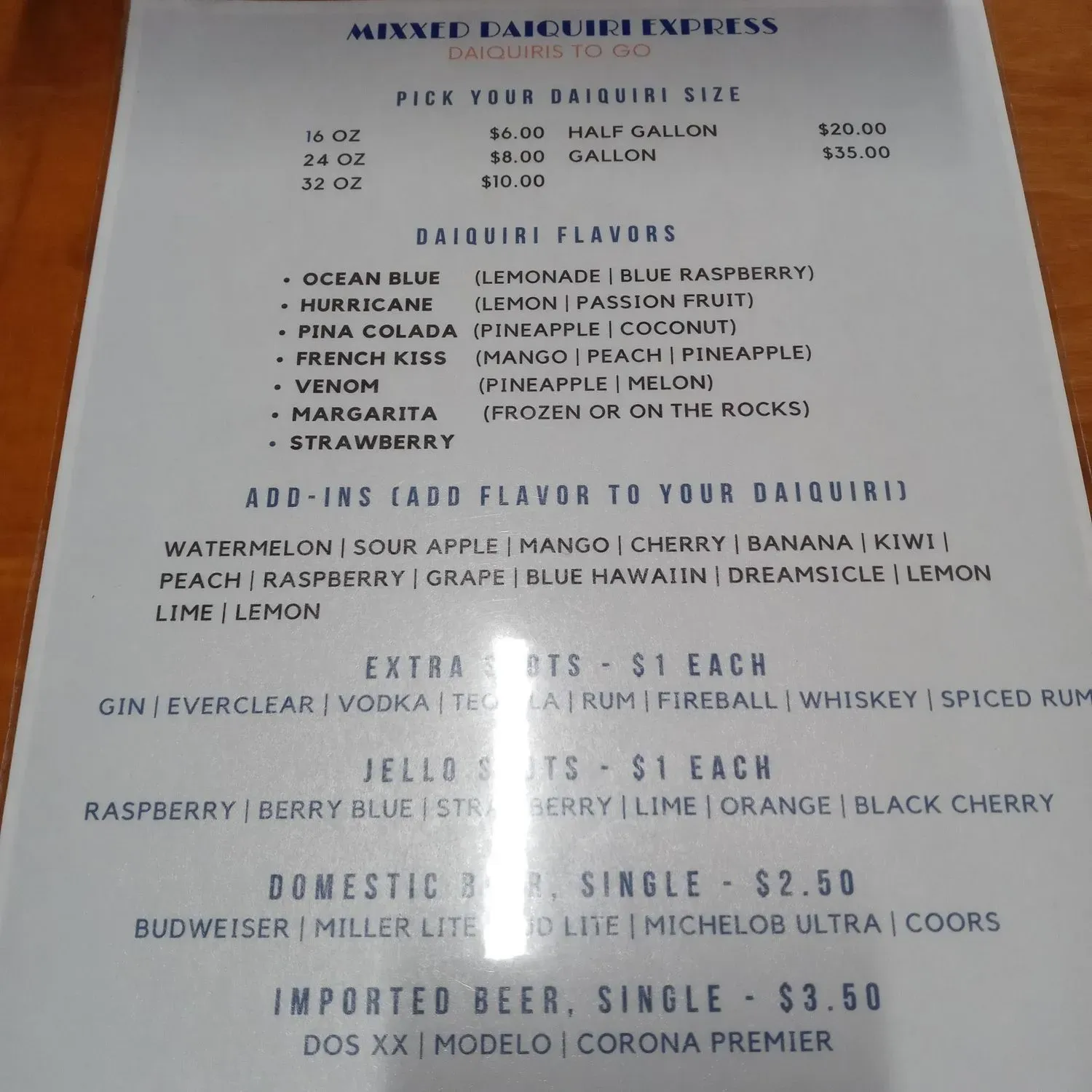 Menu 1